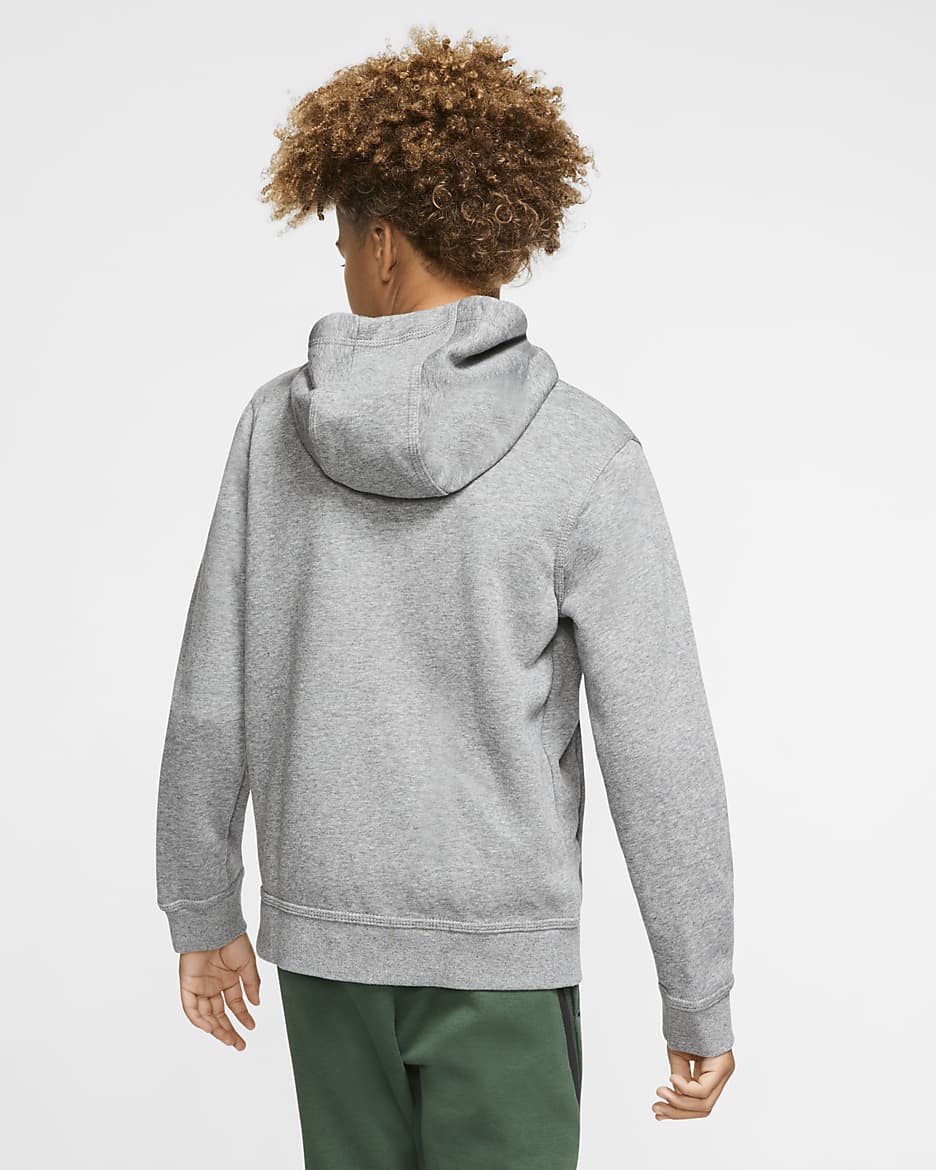 Nike Sportswear Club Big Kids Full Zip Hoodie. Nike